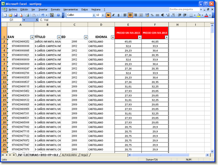 Base De Datos De Una Papeleria En Excel Actualizado Marzo 2022 9092